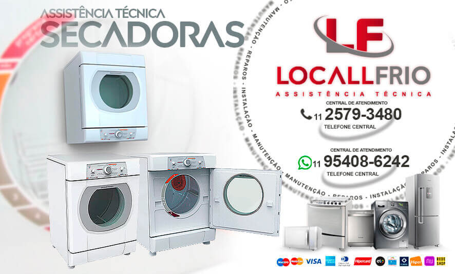 Assistência técnica especializada em secadora de roupas Brastemp